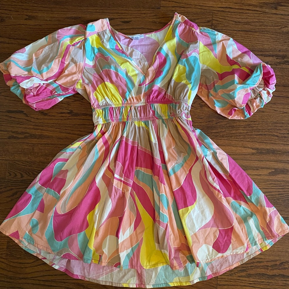 Colorful Swirl Dress